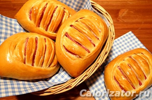 Булочки с ветчиной и сыром Булочки с ветчиной и сыром