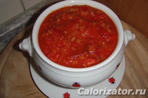 Суп из трески с рисом и томатом Суп из трески с рисом и томатом