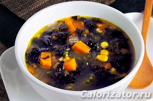Суп с капустой, кукурузой и картофелем Суп с капустой, кукурузой и картофелем
