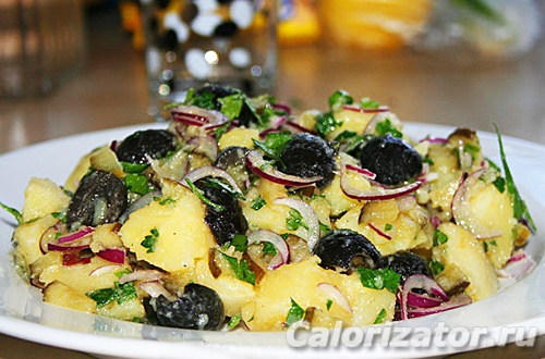 Картофельный салат с маслинами Картофельный салат с маслинами