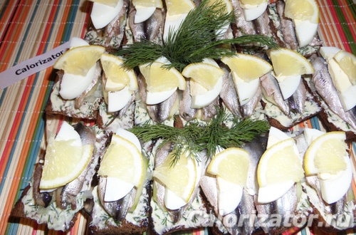 Гренки с килькой Гренки с килькой