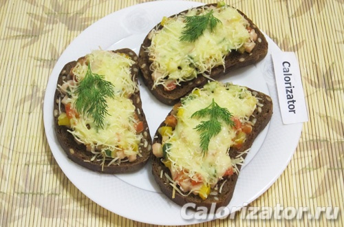 Горячие фитнес-бутерброды c сыром Горячие фитнес-бутерброды c сыром