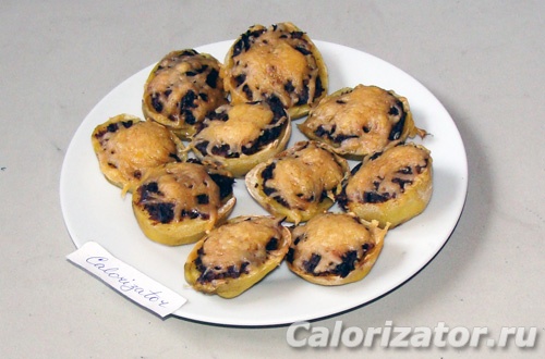 Запечённый картофель с грибами Запечённый картофель с грибами