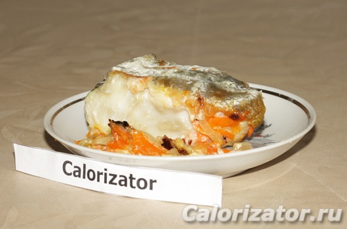 Рыба жареная с овощами Рыба жареная с овощами