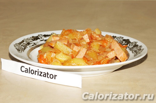 Солянка с сосисками Солянка с сосисками