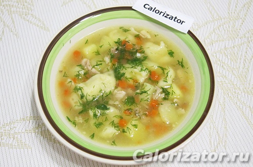Суп из курицы с клецками Суп из курицы с клецками