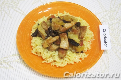 Свинина с яблоками и черносливом Свинина с яблоками и черносливом