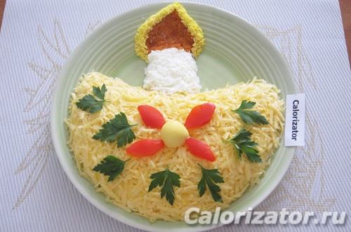 Салат с фаршем Свеча Салат с фаршем Свеча