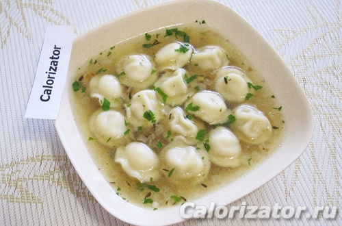 Суп с пельменями Суп с пельменями