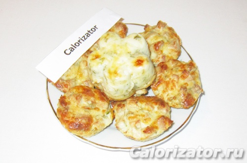 Маффины с индейкой и сыром Маффины с индейкой и сыром