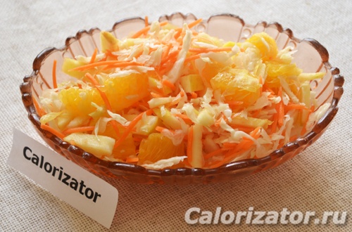 Салат с капустой и апельсином Салат с капустой и апельсином