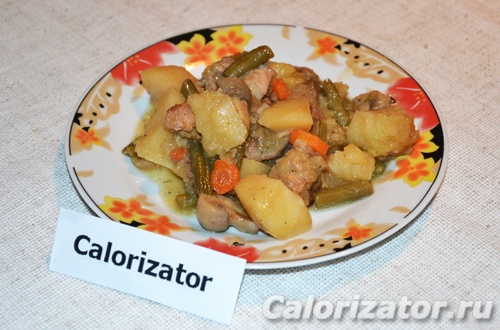 Мясное рагу со стручковой фасолью Мясное рагу со стручковой фасолью