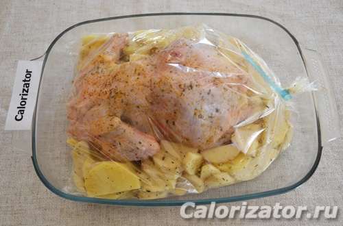 курица с яблоками в духовке и картошкой онлайн курица с яблоками в духовке и картошкой