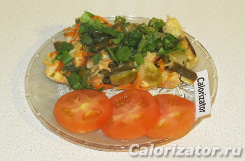 Запеканка из курицы и овощей Запеканка из курицы и овощей
