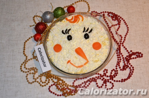 Салат Снеговик Салат Снеговик