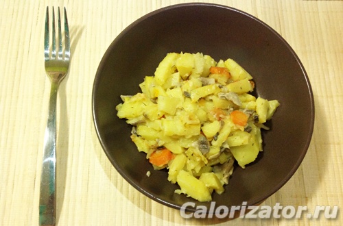 Картофель с грибами в рукаве Картофель с грибами в рукаве