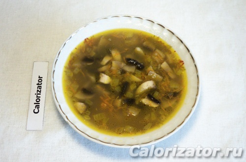 Суп с шампиньонами Суп с шампиньонами