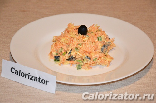 Салат с морковью и маслинами Салат с морковью и маслинами