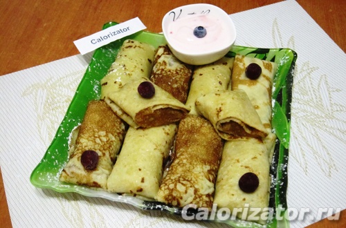 Блинчики с яблоками и корицей Блинчики с яблоками и корицей