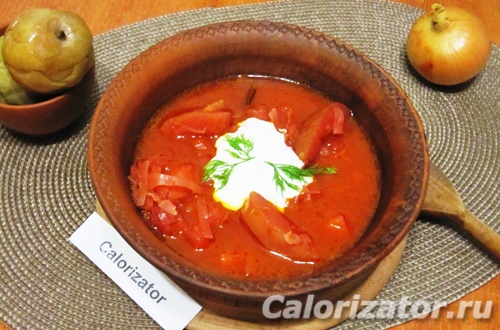 Борщ с квашеными яблоками Борщ с квашеными яблоками