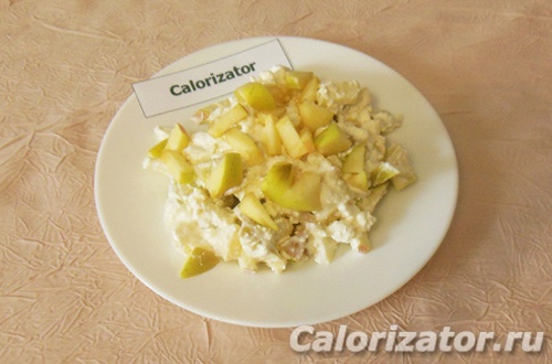 Творог с яблоком и медом Творог с яблоком и медом