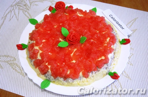 Пасха творожная с маком и джемом Пасха творожная с маком и джемом