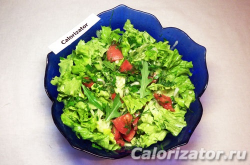 Овощной салат с рукколой Овощной салат с рукколой