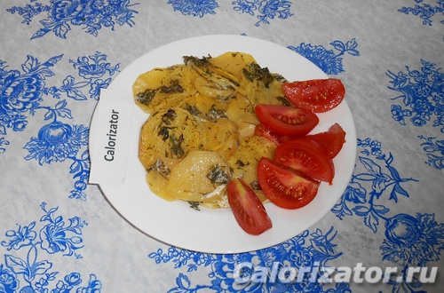 Картофель со сметаной и зеленью в духовке Картофель со сметаной и зеленью в духовке