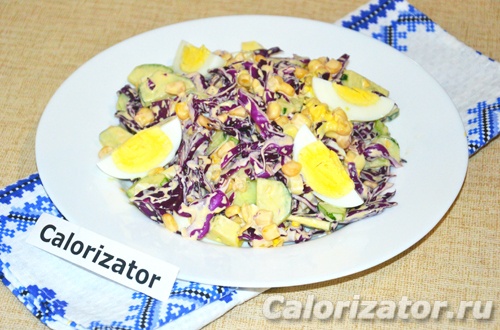 Салат с капустой и кукурузой Салат с капустой и кукурузой