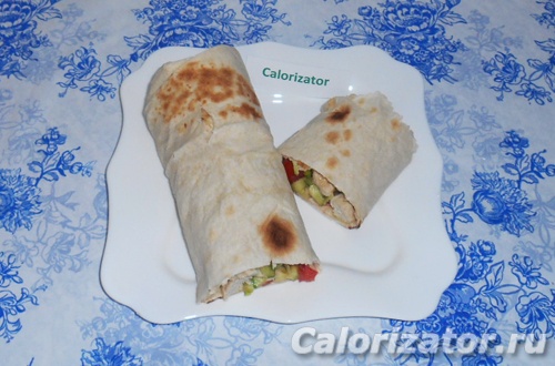 Шаурма с курицей без соуса Шаурма с курицей без соуса