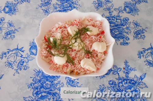 Салат из перца и морепродуктов Салат из перца и морепродуктов
