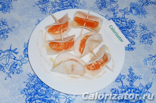 Десерт из репки и мандарина Десерт из репки и мандарина