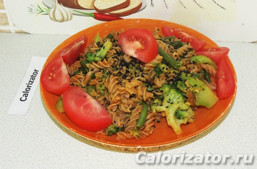 Паста с овощами Паста с овощами