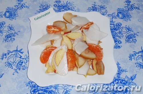 Салат из репки, яблок и груш Салат из репки, яблок и груш