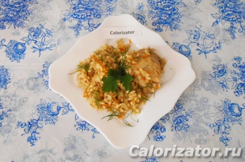 Куриные бедра с перловкой Куриные бедра с перловкой