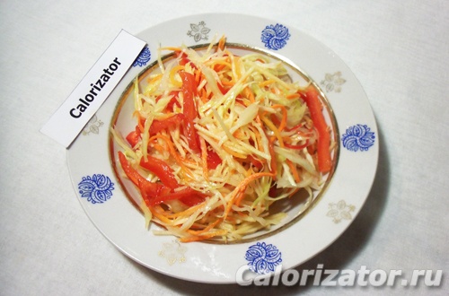 Салат из капусты и перца Салат из капусты и перца