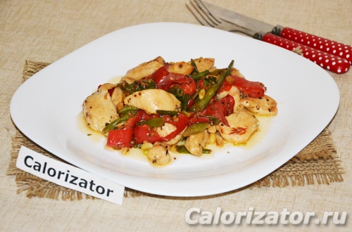 Куриное филе с фасолью и перцем Куриное филе с фасолью и перцем