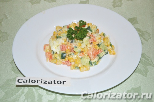 Салат с перцем и кукурузой Салат с перцем и кукурузой