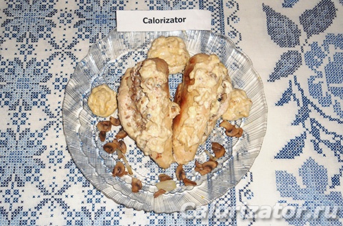 Куриная грудка с гречкой и грибами Куриная грудка с гречкой и грибами