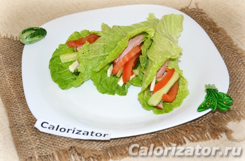 Овощные роллы с сыром сулугуни и мясом Овощные роллы с сыром сулугуни и мясом