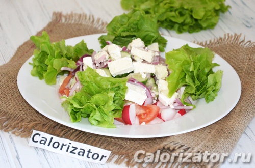 Салат с редисом и брынзой Салат с редисом и брынзой