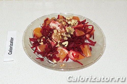 Салат из апельсина и свеклы Салат из апельсина и свеклы