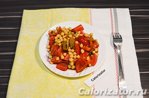 Салат из нута и перца Салат из нута и перца