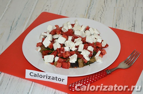 Овощной салат с сыром фета Овощной салат с сыром фета