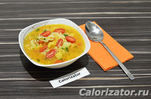 Рисовый суп с овощами Рисовый суп с овощами
