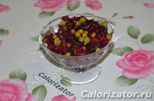 Салат со свеклой и горошком Салат со свеклой и горошком