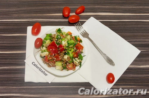 Гречневый салат с овощами Гречневый салат с овощами