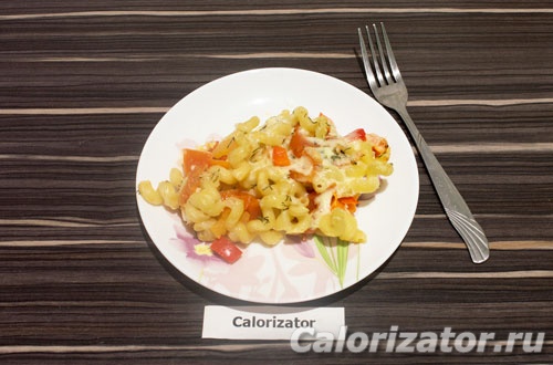 Макароны запеченные с овощами и сыром Макароны запеченные с овощами и сыром