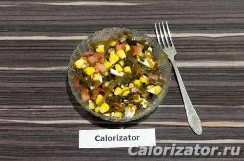 Салат из морской капусты и кукурузы Салат из морской капусты и кукурузы