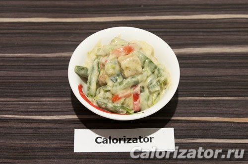 Подливка из стручковой фасоли с тофу Подливка из стручковой фасоли с тофу